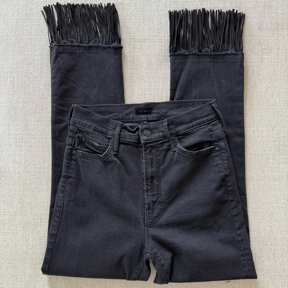 Mother High-Waisted Rascal Crop Jeans - Picture 3 of 5
